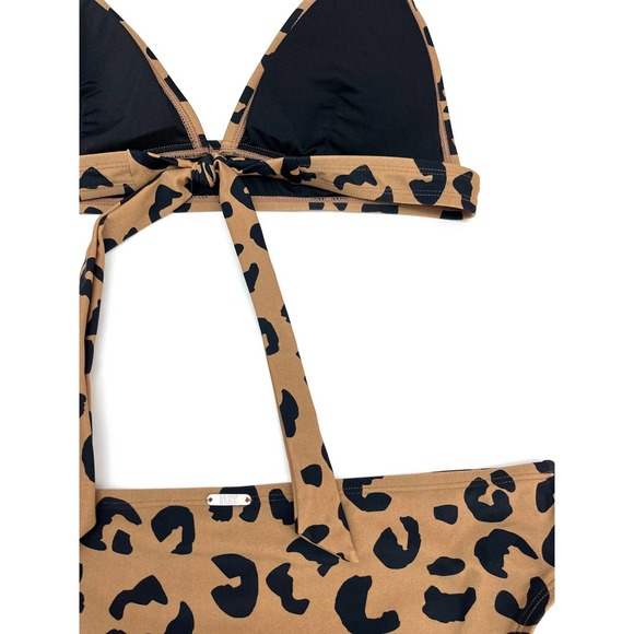 DKNY Women's Classic Bikini Top & Bottom Swimsuit Brown Large / Medium NWT - Picture 5 of 10